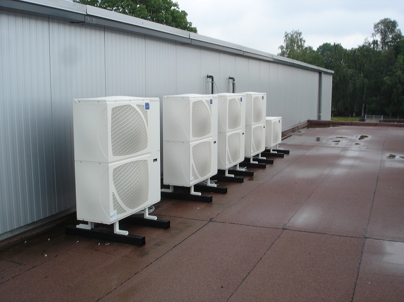 Buitengroepen van koeltechnische installaties